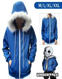 Ganz neue Undertale Sans Hoodie Mantel Sweatshirt Cap Cosplay Kostüm Reißverschluss Äußere Otaku Sweatshirts Hoodie5523890