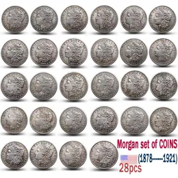 Us Morgan COINS 1878-1921 full set of 28PCS copy coin338h