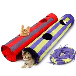 Игрушки-пазлы для домашних животных Складная игрушка для кошек с каналом Туннель для домашних животных Складной туннель для игр для кошек1207p