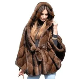 Women mink coats female mink fur coat genuine long fur coat ladies winter clothes oversize 6xl 5xl 7xl Imitation fur coats 211007