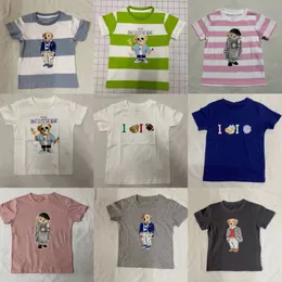 Baby T-shirts barnkläder småbarn toppar tees kläder designer pojkar flickor passar barn sommar t-shirt