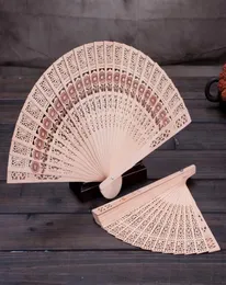Träfans 4023 cm kinesiska sandelträ fans bröllop fans damer hand fans reklam och reklam folding fans brud accessor9366575