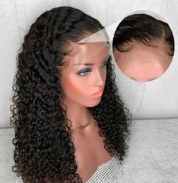 Lace Front Human Hair Wigs 134 Brazilian Kinky Curly Human Hair Wig PrePlucked with Baby Hair Beaudiva Curly Lace Front Wig1539775