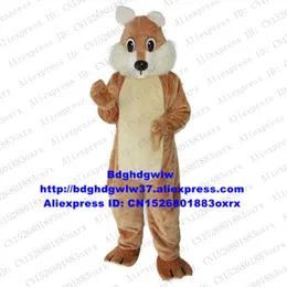 Mascot Costumes Brown Long Fur Squirrel Mascot Costume Adult Cartoon Character Outfit Suit Children Program Grad Night Zx641