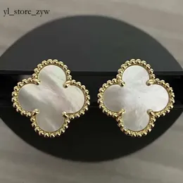 Four Leaf Clover Earring 2024 Fashion Classic Dangle Earrings Designer for Woman Agate Mother of Pearl Moissanite Diamond Drop Earring Valentines Gift Expend 2935