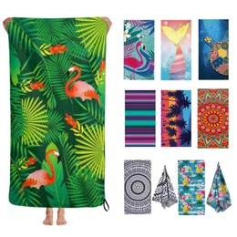New Style Designer Quick Dry microfiber Bath Towels Comfortable Washcloth Portable Washcloths 80-160CM Full Letter Printed Beach Towel Wholesale