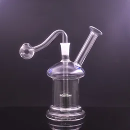 Nuovo design spesso Pyrex Bruciatore a olio Bong Inline Matrix Percolatore Pipa ad acqua per fumatori con interruttore femmina Bong per fumare con tubi per bruciatore a olio