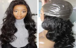 2017 Fashion 1b Virgin Brazylian Hair Pu Wig Body Fala Pełna cienka skóra peruka dziecięca włosy 2253085