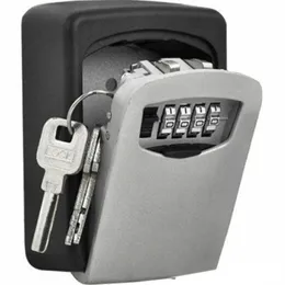 4-siffror Väggmonterad nyckel Safe Box Outdoor High Security Code Lock-Stage32M