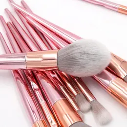 Makeup Brushes Yrke 10st Borstpulver Rod Strålningspaket Tum Set Beauty Eye Shadow