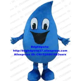 Mascot Costumes Blue Water Drop Drip Droplet Raindrop Beads of Dew Dewdrop Mascot Costume Cartoon Character THEME PARK Art Festival Zx1074