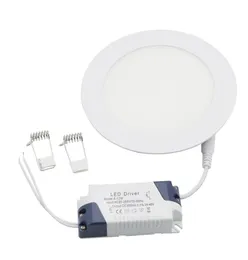 Edison2011 9W LEDパネルライトNondimmable Ultrathin SMD2835ダウンライトAC85265V LEDドライバー天井ライト付きWarmCool White4165316