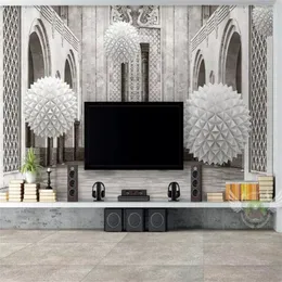 Custom Po 3D Wallpape 3D sfera europea spazio architettonico moderno decorazione per la casa muro di soggiorno 290r