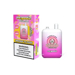 Mr Goodie 200000 퍼프 일회용 vapes 펜 20k 퍼프 메쉬 코일 12 색 20ml*2 e- 액체 퍼프 20k vaper 2% 5% vape 200000 퍼프 바