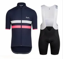 2020 Rapha Team Summer Cycling Clothing Men Set Mountain Bike Clothes Breatble Bicycle Wear Kort ärm Cykeltröja Set Y037514708