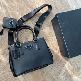 Axelväskor designer galleria saffiano läder mini tote kvinnor handväskor purses crossbody väska 3 i 1 storlek 23 cm 5v