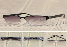 Fashion Gradient Lens Sun Reading Glasses Unisex glasögon Halvram HD HESSIN LINS Glasögon Presbyopic Antifatigue Ultravioletp2346023