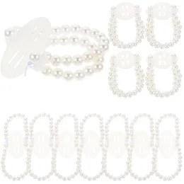 Hårklipp Pearl Wrist Band Corsages for Wedding Bride Armband Elastic Bands Supplies Beads Armband