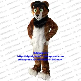 Mascot kostymer Brown The Boxer Corgi Rough Collie Dog Mascot Costume Adult Character Cartoon Performance Crew Cabaret ZX664