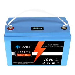 Electric Vehicle Batteries Lifepo4 Battery 12V100Ah Has Built-In Bms Display Sn Which Is Used For Golf Cart Forklift Inverter Camperva Otjhz