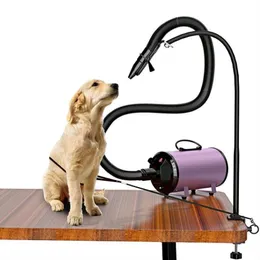 Köpek giyim evcil hayvan tımar saç kurutma makinesi standı 360 derece dönme ile rotasyon ayarlanabilir kelepçe kedi banyo güzellik üfleyici destek çerçevesi f6025270o