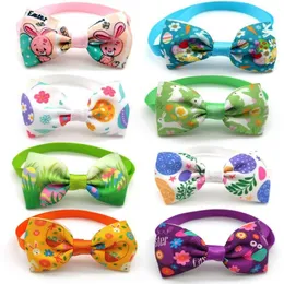 Hundkläder 50 x Grooming Product Easter Eggs Bow Ties Collar Bowties Slips Pet Accessories282i