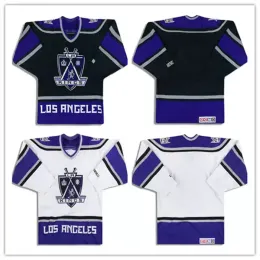 Vintage 1999-02 Özel Erkek Kadınlar Gençlik Los''ANGELES''KINKS'''20 LUC ROBITAILLE CCM JERSEY 4 ROB BLAKE EVİ SAYFA BEYAZ HOCKEY Formaları Herhangi Bir İsim Numarası S