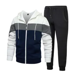 2024 Venditori caldi Designer Trapstar London Tuta da uomo 2 pezzi Abiti Patchwork Zip Up Pantaloni sportivi e felpa con cappuccio Set