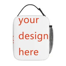 Customized Your OWN Design Insulated Lunch Bag Portable DIY Po or Meal Container Cooler Tote Box 240226