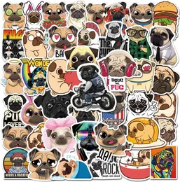 50st Cut Pug Dog Stickers Laptop Guitar Bagage Skateboard Phone Waterproof Cool Graffiti Sticker Decal Kid Classic Toys7948517