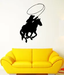 Stickers Cowboy Sticker Riding Decal Posters Vinyl Art Wall Decals Pegatina Decal Decor Mural Cowboy Sticker