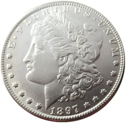90 % Silber US Morgan Dollar 1897-P-S-O NEUE ALTE FARBE Bastelkopie Münze Messing Ornamente Wohndekoration Zubehör269c