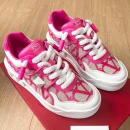 Womens pink Casual Shoes Designer platform Shoe Spring one stud xl low top sneaker Mens trainer run leather Outdoor height increase hike sneakers basketball