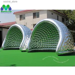 Toy Tents Personalized Stage Stage Doleatable Dome Igloo Tent Oxford Half Luna Disco Trade Show Building مع منفاخ مستمر L240313