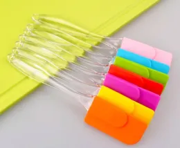 Silicone Cake Scraper Spatula Kitchen Dessert Jam Smear Spatula Eco-Friendly Transparent Handle Baking Polisher Tool Butter Knife LL