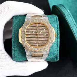 Babyysbreath Diamonds zegarek męskie zegarki 904L STALOWE RELOJES 40 mm 324 Automatyczny ruch mechaniczny BE Lukse Luksusowe zegarek zegarek 01