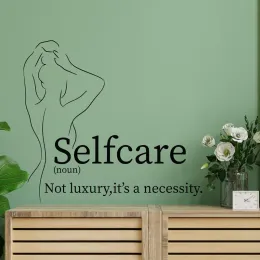 ملصقات SPA SALON SALON SANGER ، SPA Center Wall Art Vinyl Sticker ، SPA Salon Quotes ، Beauty Salon Decal Spa Center Decoration E742