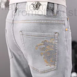 Męskie dżinsowe projektant dżinsów stree dżins luksusowy designer dżinsowe dżinsowe dżinsy designer dżinsy haftowe spodnie spodnie mąki odzież rozmiar 28-38