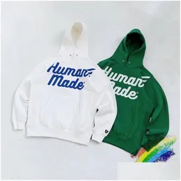 Mens huvtröjor Sweatshirts Överdimensionerade White Green Hoodie Men Kvinnor 1 Högkvalitativ Streetwear Plover Drop Delivery Apparel Clothing Otbhs