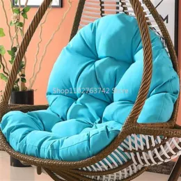 Yastık 120x80cm Asma Sepet Yumurta Sandalye Yastık Dış Çekim Salıncak Sandalyesi Yastık Yumuşak Rahat Kalın Bahçe Hammock Sandalye Koltuk Pedleri