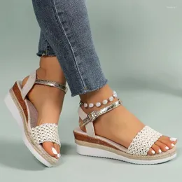 Elbise Ayakkabı Peri Rüzgar Etek Talle Lame Kalın Tabelalar Modayı Artırmak için Her Şey Her Şey Hafif Konforlu Anti-Slip Wear Sandalet Kadınlar