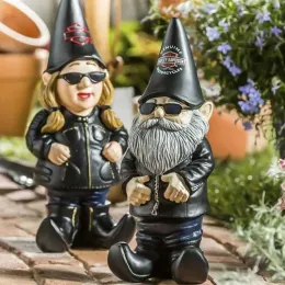 Rzeźby Lokomotywa karłowca pijany motocykl gnomes bikini bajki ogrodowe dziedziniec rzemieślniczy statua miniaturowy mikro krajobraz kwiatowy ornament