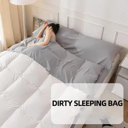 Set di biancheria da letto Sacchi a pelo in cotone lavato con acqua di classe A, lenzuolo con angoli, copriletti per letti da viaggio king size