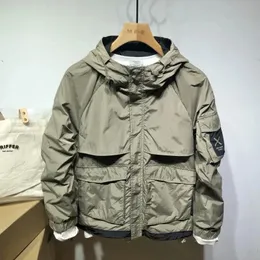 Herren Kleidung Frühling Herbst Mit Kapuze Einfarbig Taschen Cargo Jacke Kurze Japanische Mode Lose Allmatch Männlichen Mantel 240227