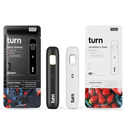 Turn Disponibla tomma ångor laddningsbara 280mAh 1,0 ml förångare 10 stammar 1000 st