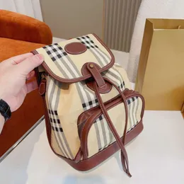 zaino di lusso zaini firmati moda applique plaid zainetto casual borsa a tracolla in PVC di grande capacità