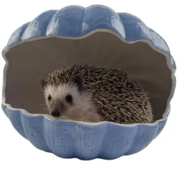 Burar Hedgehog Ceramic Nest Chinchilla Nest Rabbit Summer House Honey Bag Glider Hamster Supplies Squirrel Nest Overdimensionerad 24 cm