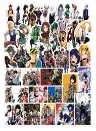 50 PCS Mixed Skateboard Stickers My Hero Academia For Car Laptop Pad Bicycle Motorcycle PS4 Phone Luggage Notebook fridge Pvc guit2516248