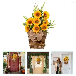 Fiori decorativi Decorazioni autunno Stobok Home Cash di girasole Giove Decorazione artificiale Decorazione appesa alla parete