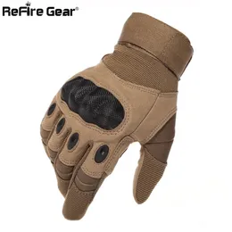 Army Gear Rękawiczki Mężczyźni Pełne palcem Swat Rękawiczki wojskowe militarne węglowo-skorupa anty-uderzona Airsoft Paintball Gloves Y200276p